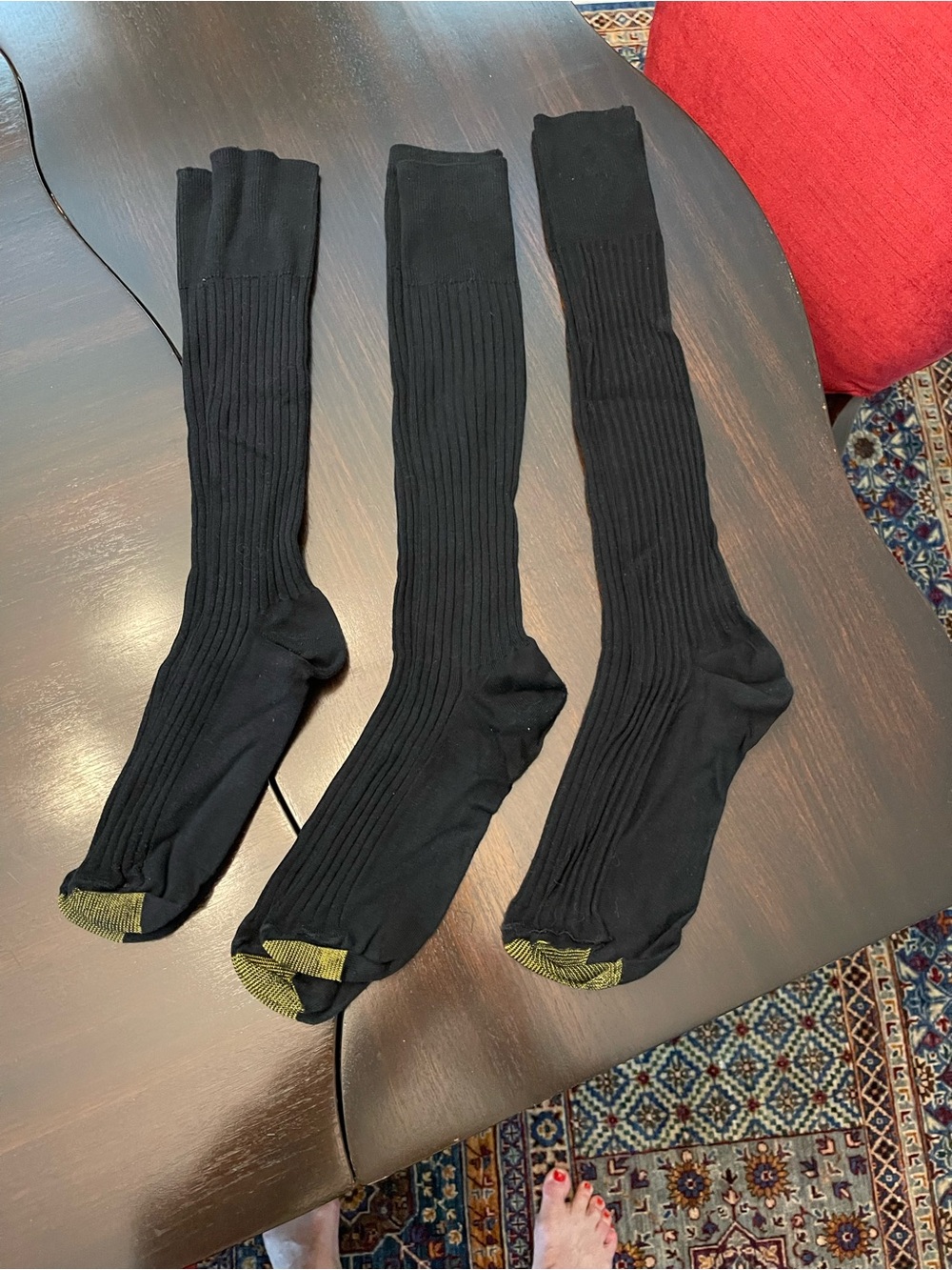 3 pair Gold Toe Dress Socks